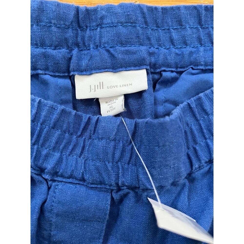 J. Jill Love Womens Linen Pull On Pants Size XL P Royal Blue A001724 - Picture 3 of 8